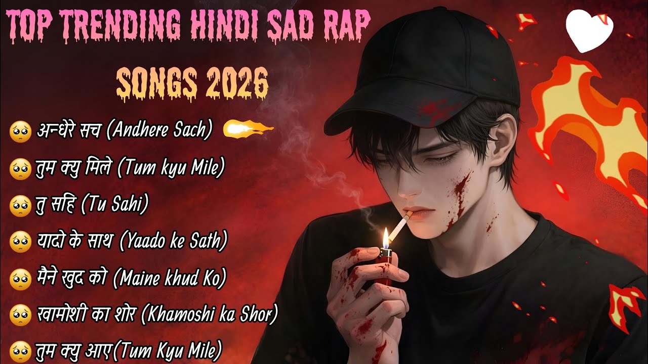 Top Hindi Sad Rap Songs 2026 💔 | New Emotional Hindi Hip Hop Playlist