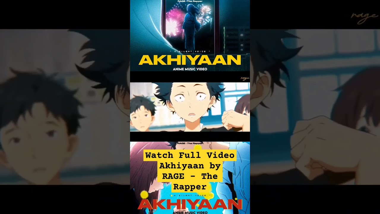 Akhiyaan by RAGE - The Rapper #anime #shorts #amv #song #video #75hardchallenge #ragetherapper