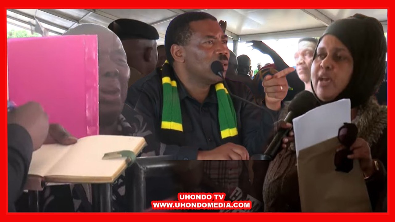 WAZIRI MKUU ALIZWA NA MAMA ALIYEMWAGA MACHOZI MBELE YAKE
