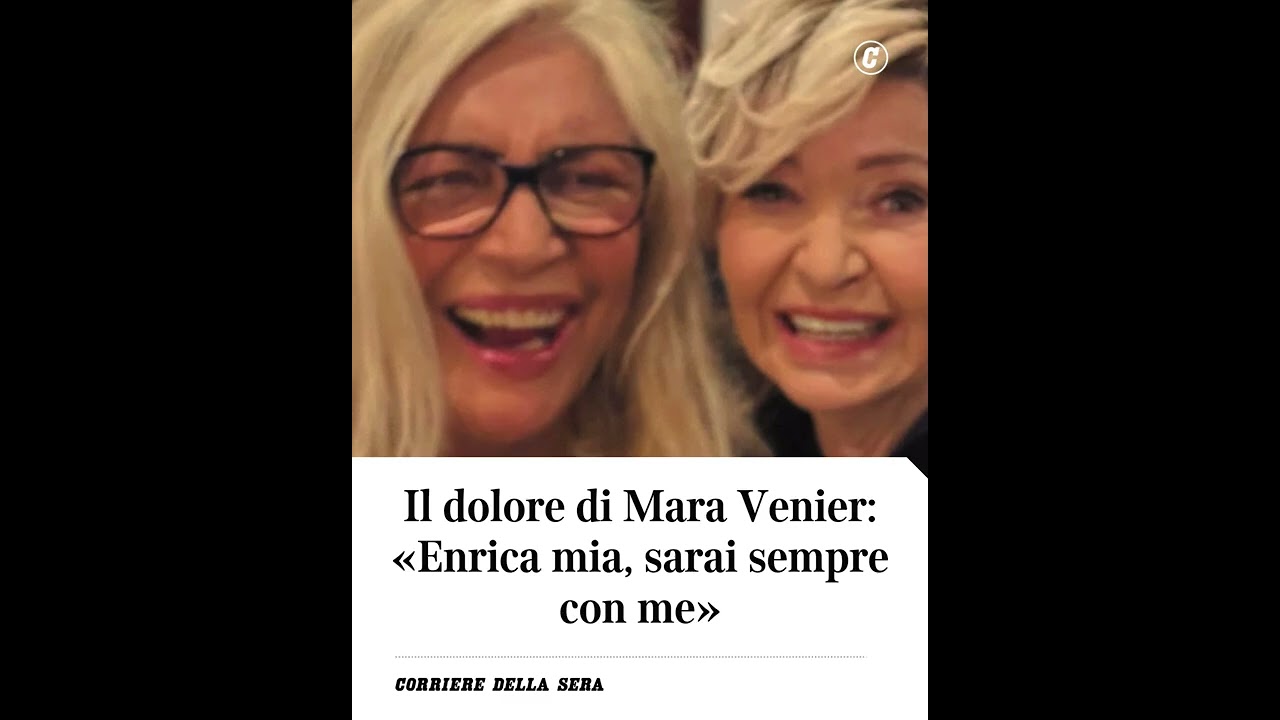 Il dolore di Mara Venier: «Enrica mia, sarai sempre con me» #shorts #news