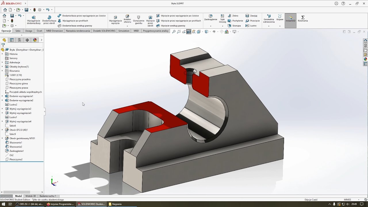 [#167] Poradnik modelowania CAD 3D dla początkujących - SolidWorks