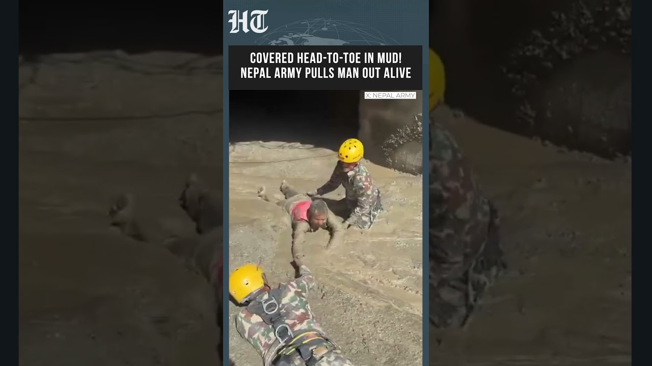 WATCH: Dramatic Rescue as Nepal Army Evacuates People From Hydropower Tunnel | #shorts