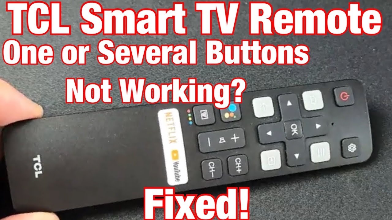 Не работает пульт дистанционного управления TCL Smart TV? Не работает одна из нескольких кнопок? ...