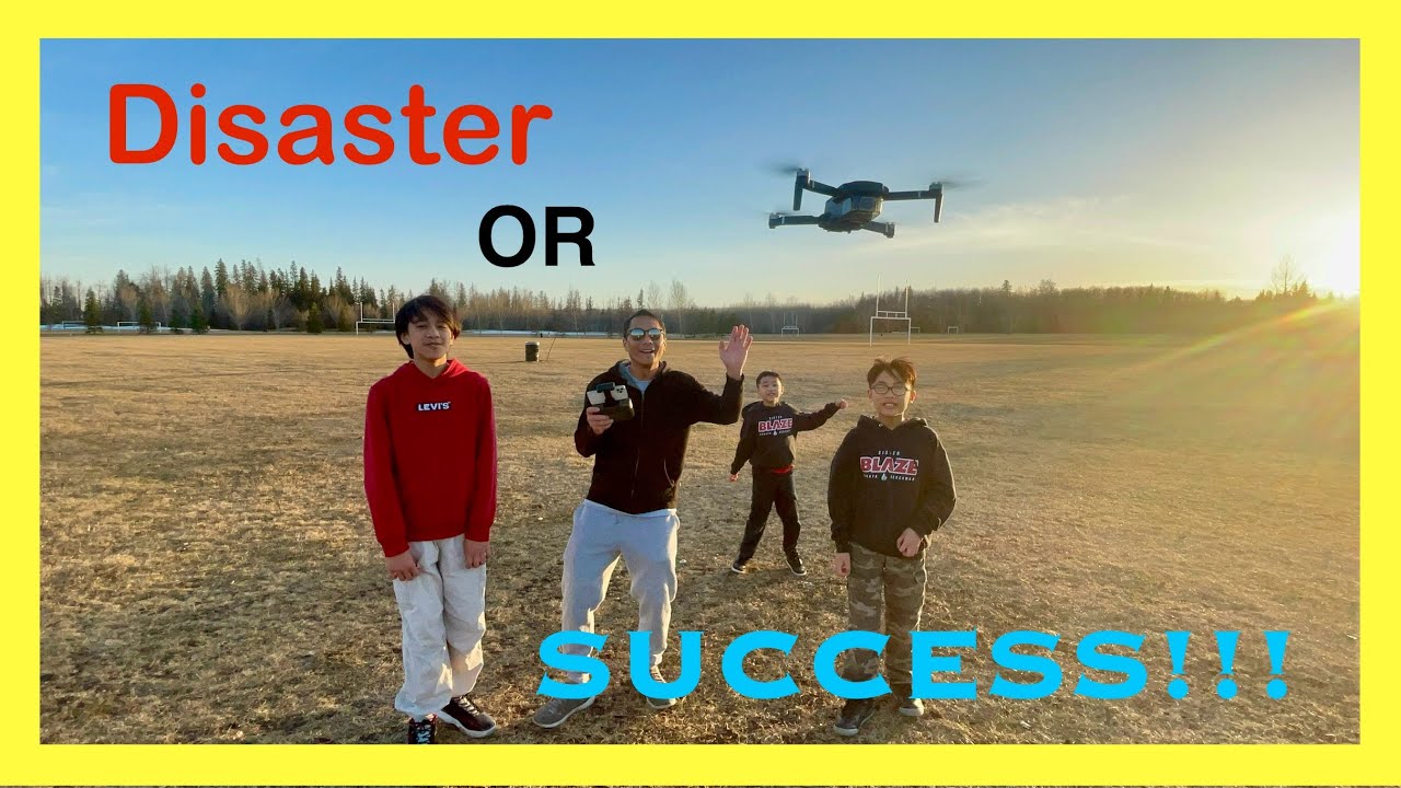 Dad's First Drone Flight: Backyard Disaster or Success???