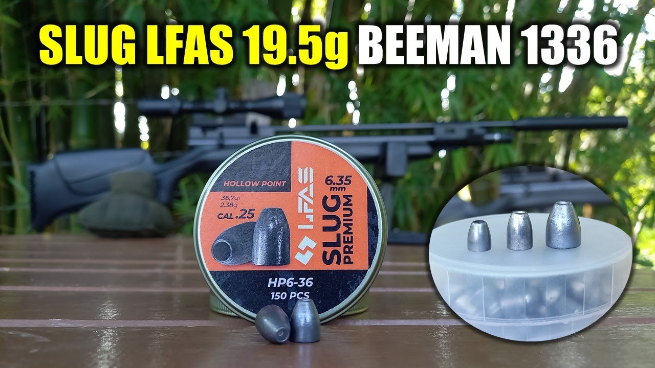 Slug LFAS 19,5g Beeman agrupamento e impacto! Carabina de Pressão!