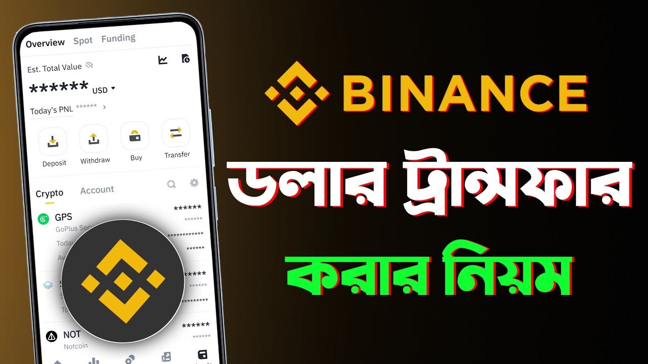 Binance থেকে ডলার ট্রান্সফার! How to Transfer USD from Binance to Binance | Binance USD Transfer