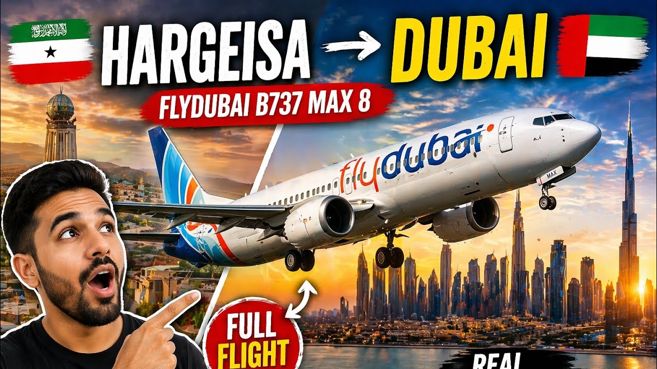 Hargeisa to Dubai  | Flight report | Flydubai B737-800