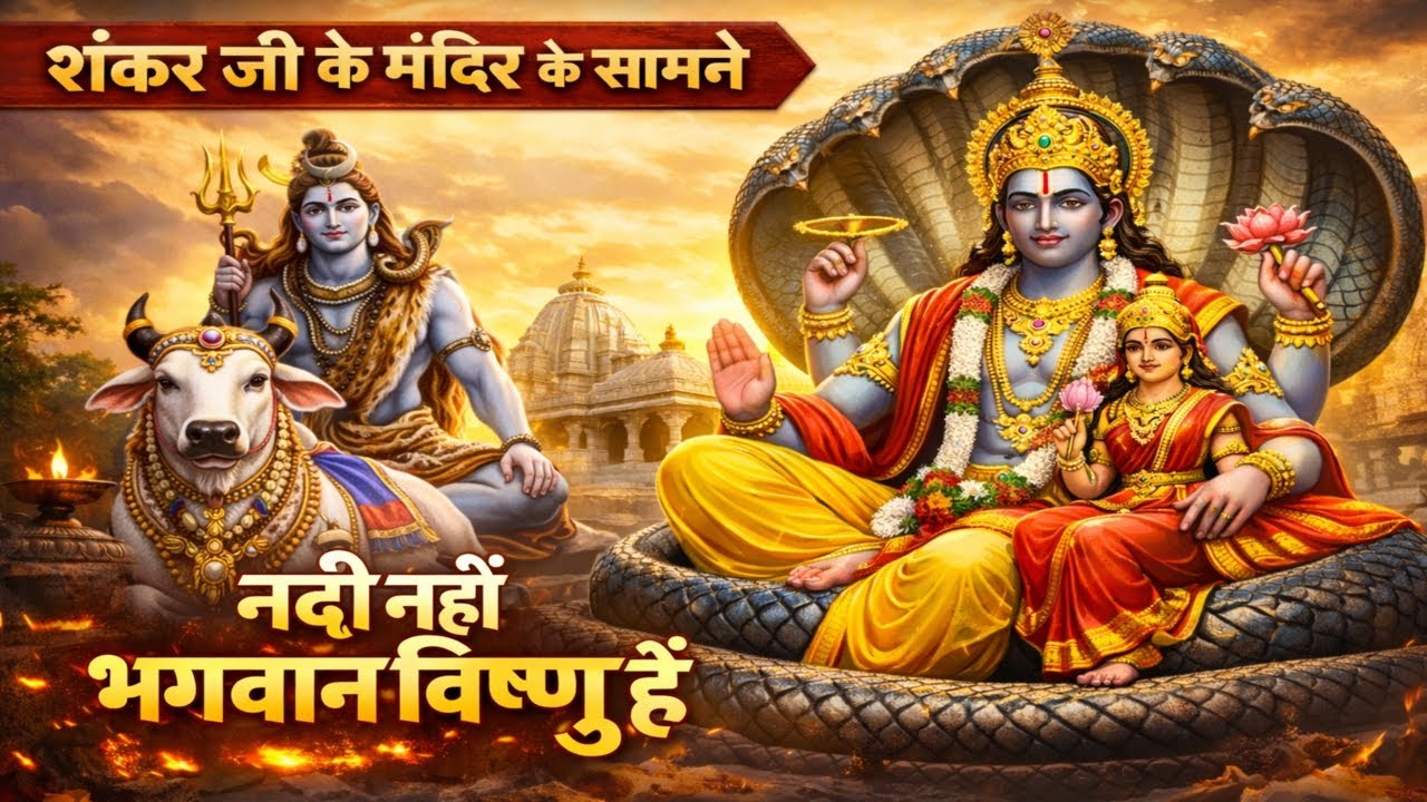 महादेव के द्वार पर भगवान विष्णु! इसके पीछे का रहस्य क्या है?#bhaktivibes #mahadev 