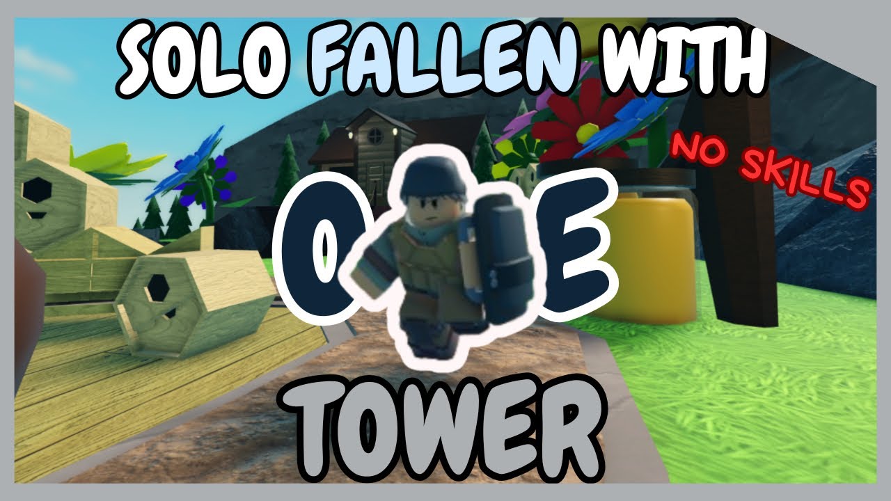 REWORKED FALLEN WITH ONE TOWER | Tower Defense Simulator