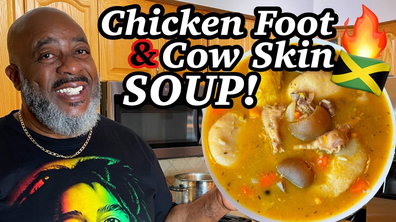 How to make Chicken Foot & Cow Skin Soup! |Deddy's Kitchen
