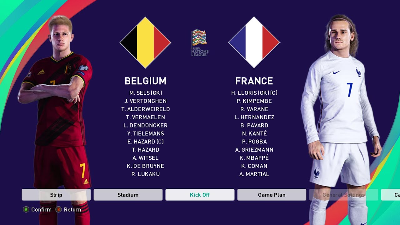 BELGIUM vs FRANCE - UEFA Nations League Semi-Final | eFootball PES 2021