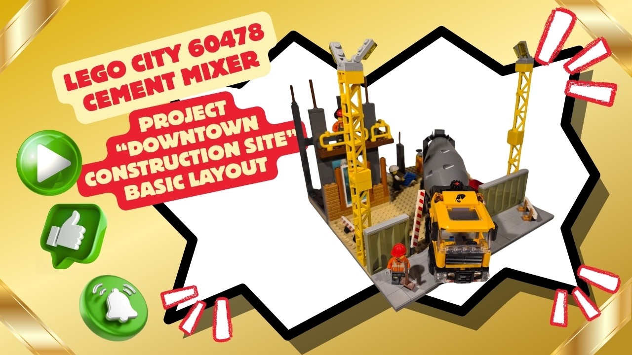 LEGO CITY Cement Mixer 60478 & HunMoc´s project 