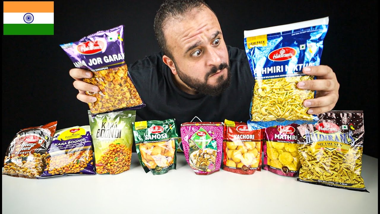 اول مرة اجرب السناكس الهندية Indian Snack 😖🇮🇳