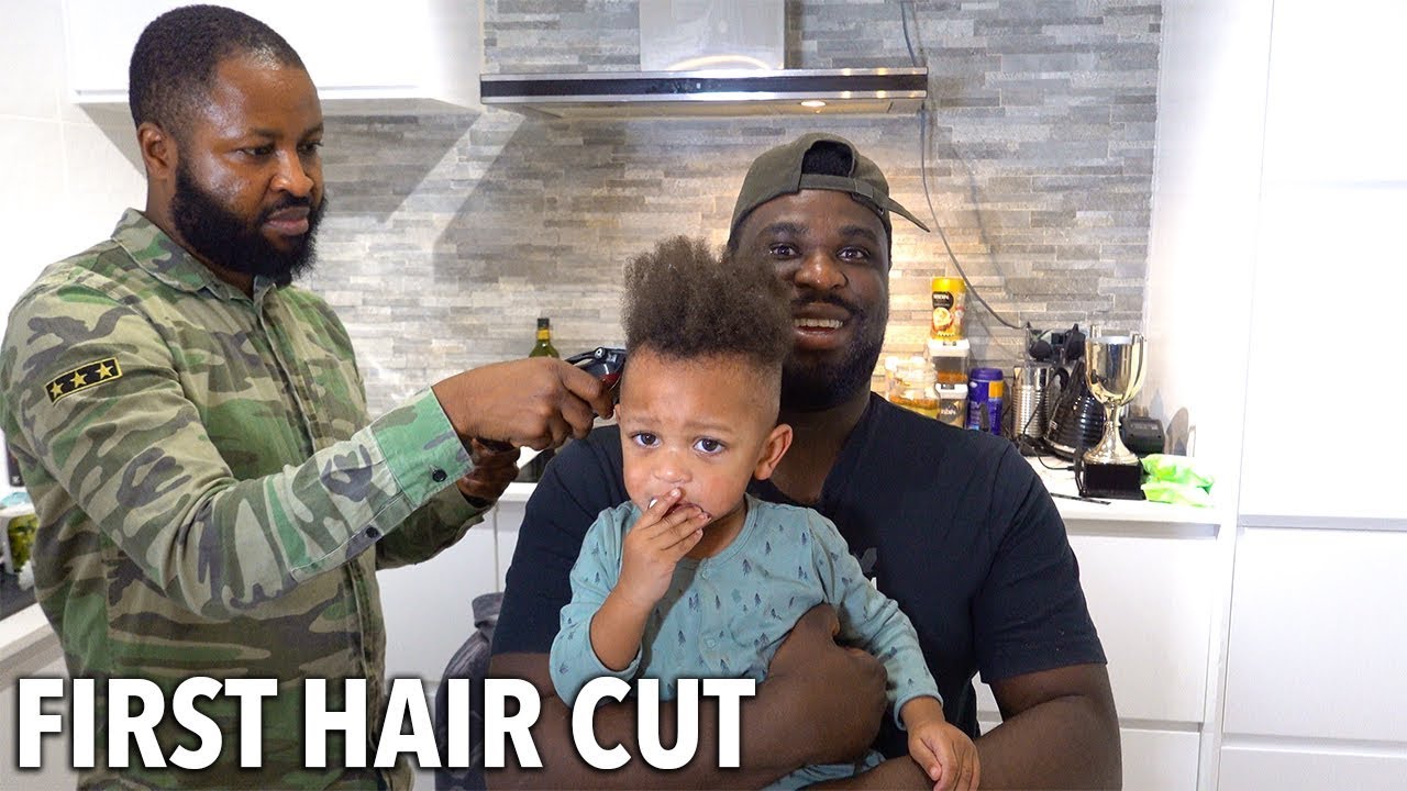 BABY THIAGO'S FIRST HAIRCUT... HE CRIED! 😢