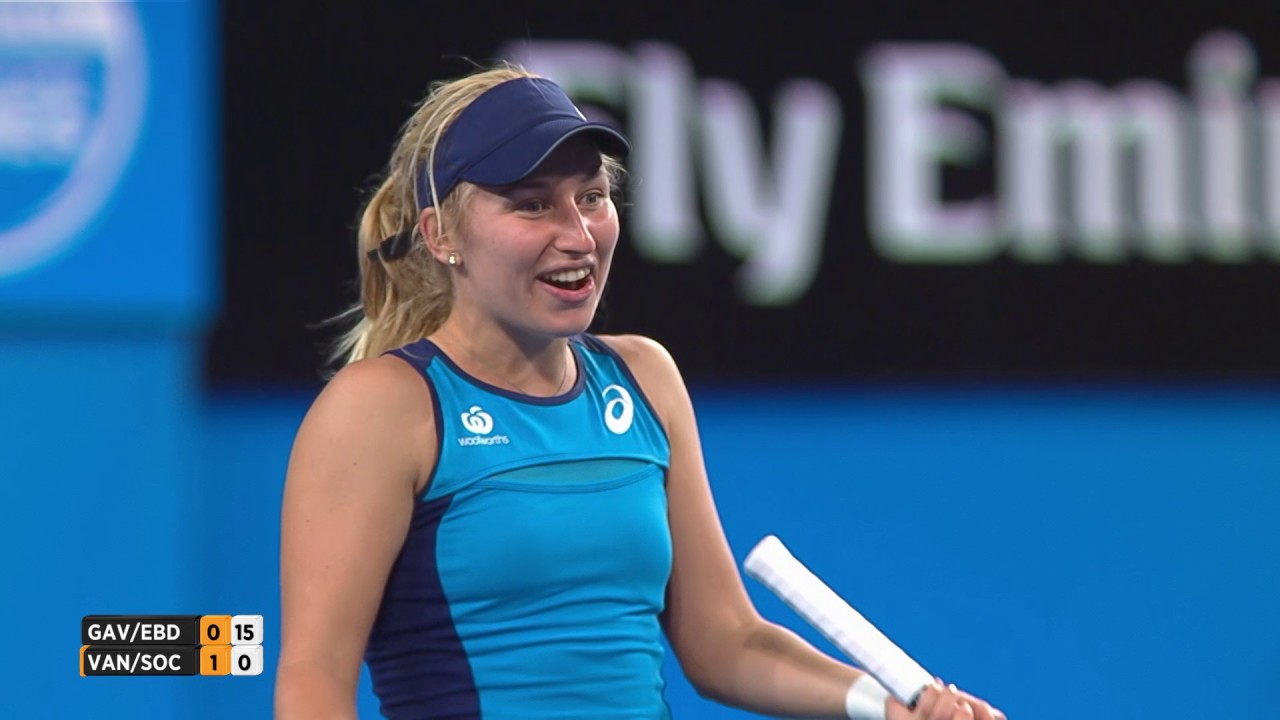 Dasha socks it to Jack - Mastercard Hopman Cup