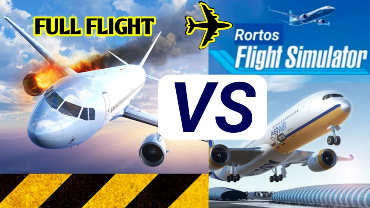 FULL FLIGHT ✈ FULL VIEW [SHORT ROUTE] EXTREME LANDINGS VS AIRLINE COMMANDER