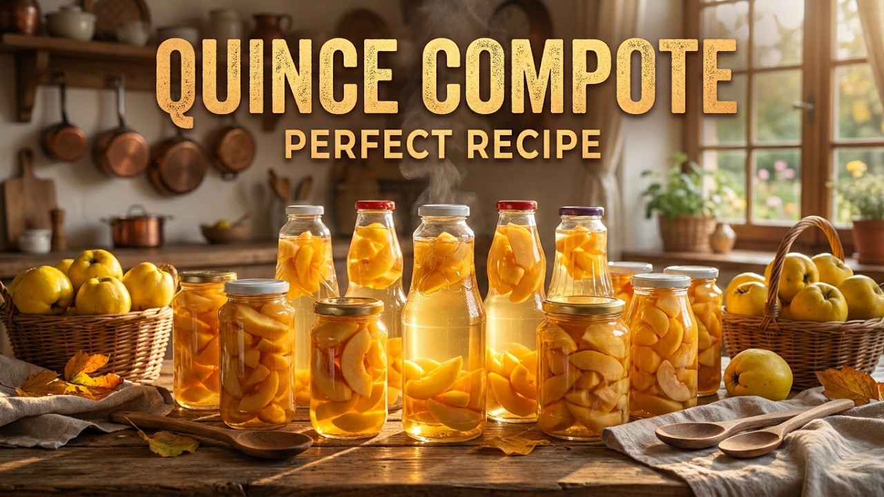 Making Quince Compote İn a Country House / Приготовление компота из айвы в загородном доме / EN  RU