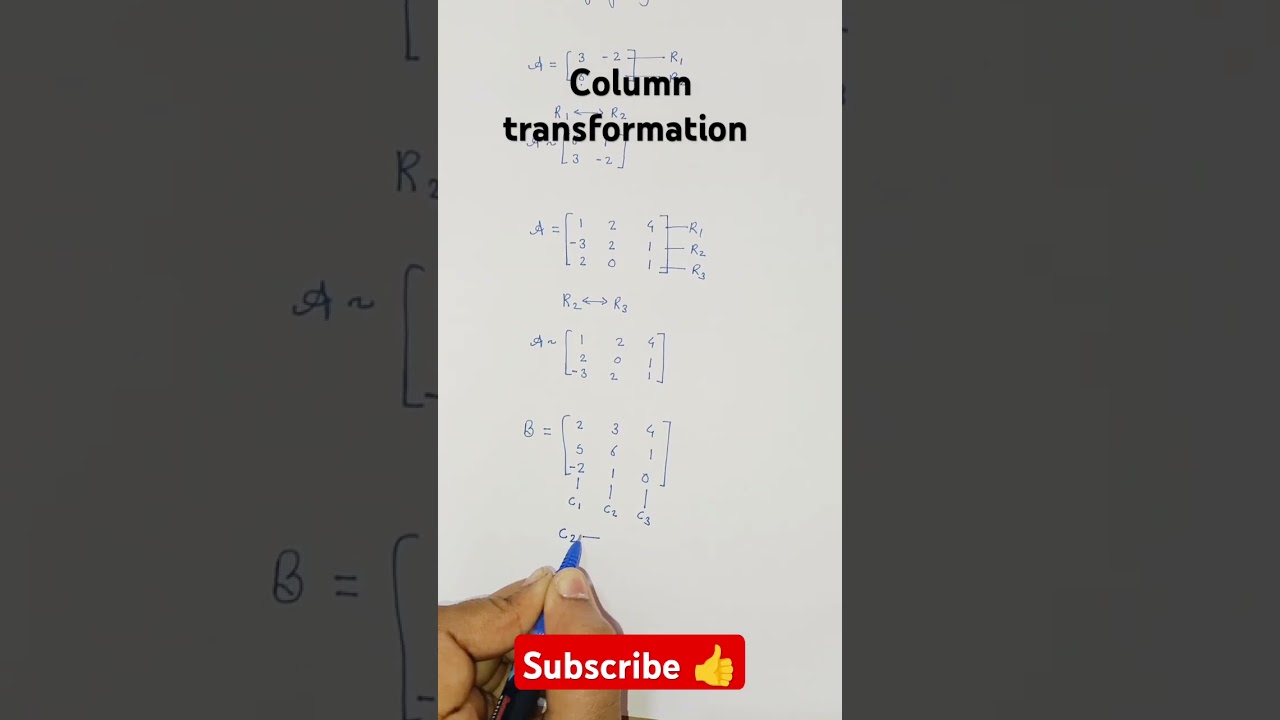 L-3Column Transformation Matrix 