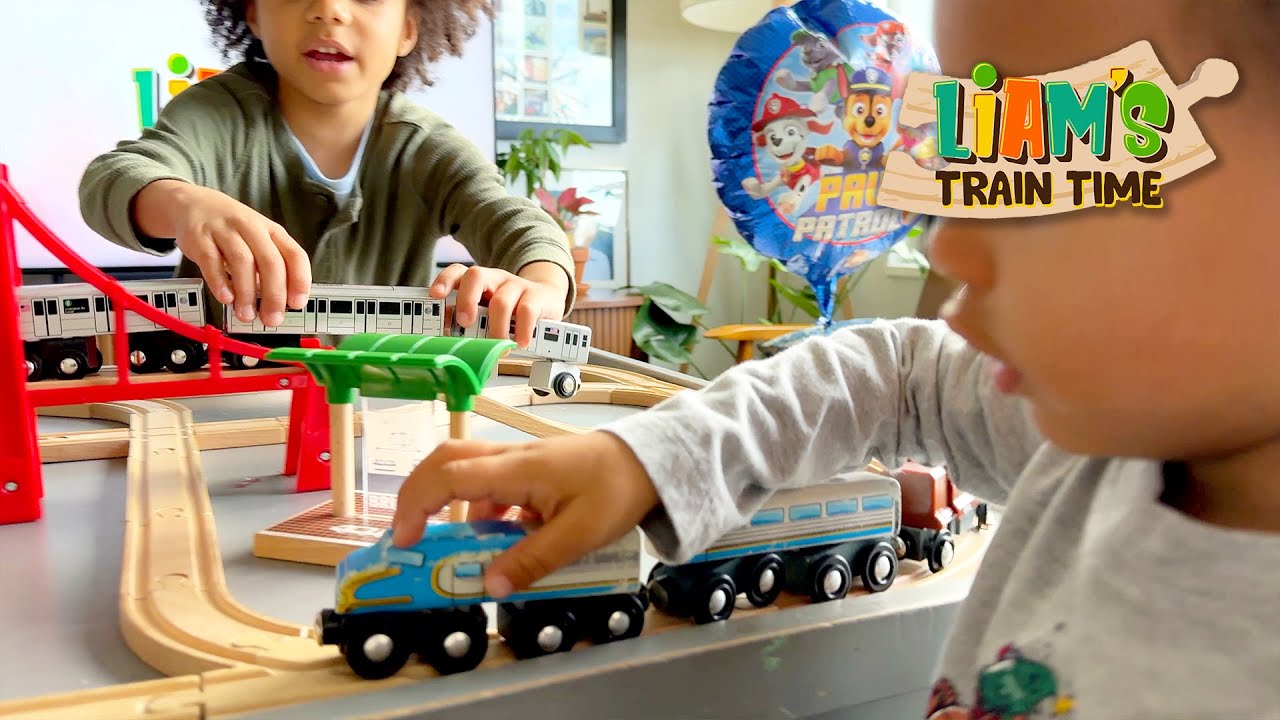 BRIO Train Adventures with Liam and his Brother | Best Builds & Playtime Moments!