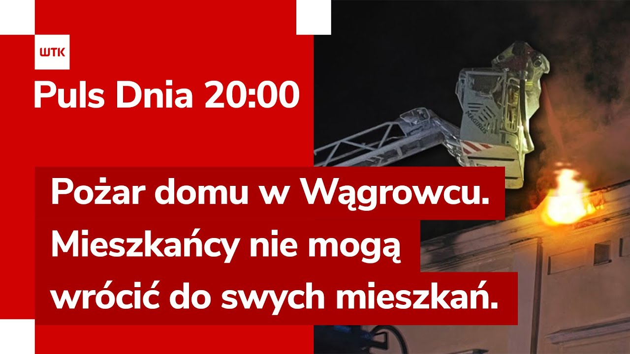 Pożar domu w Wągrowcu. Mieszkańcy nie mogą wrócić do swych mieszkań!