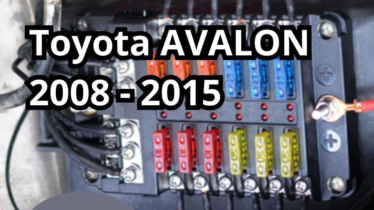 Fuse Box Diagram: Toyota AVALON 2008 - 2015. @FuseFans.