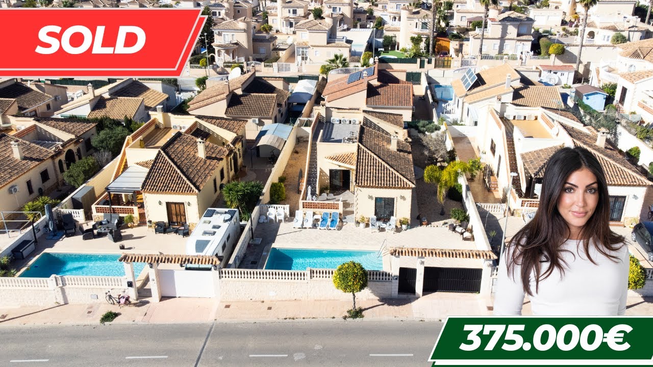 🌞 Family Size Villa with Private Pool for Sale in La Marina Spain, Costa Blanca 🌴| Ref. 5855