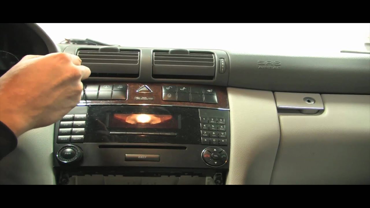 BENZWERKS c-class radio removal