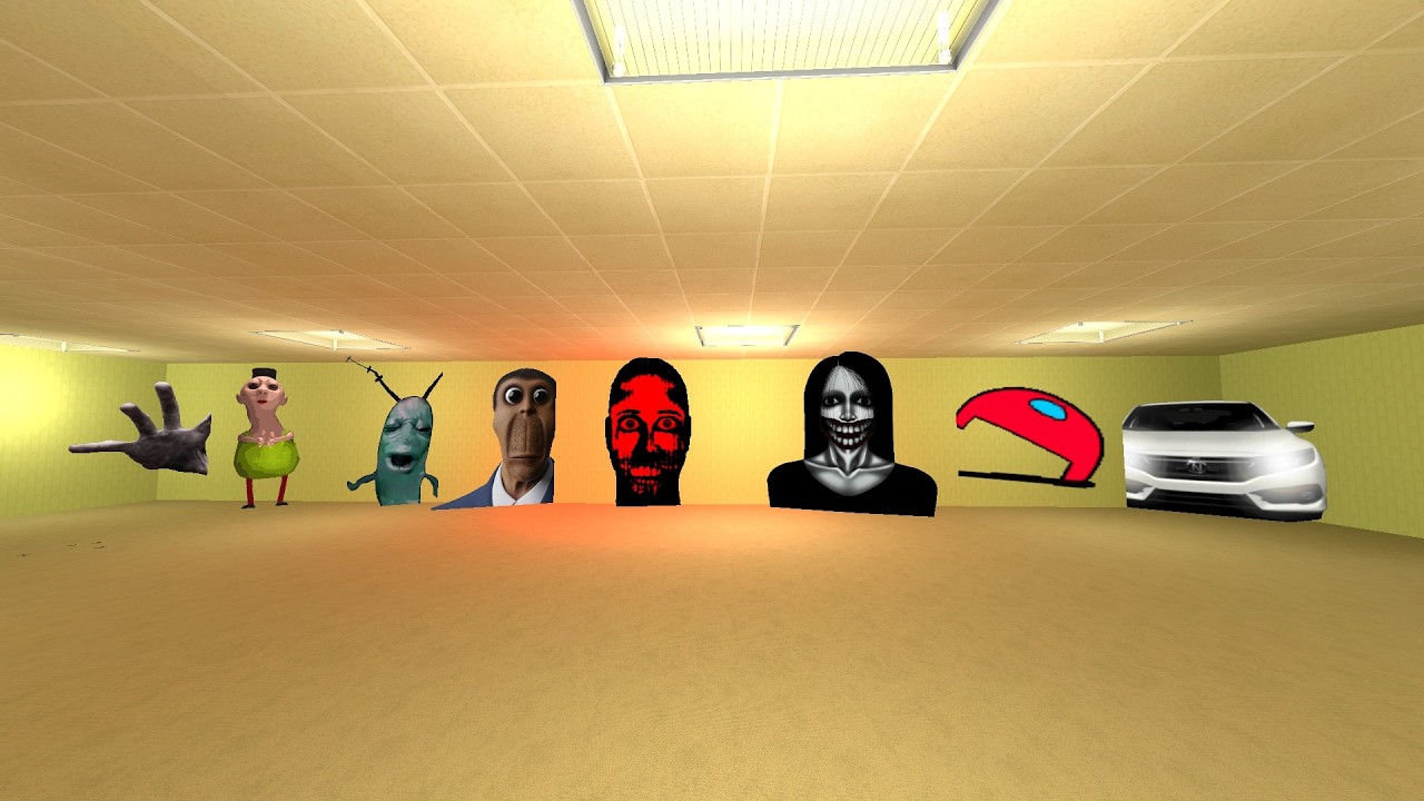 unlimited nextbots in backrooms in garrys mod #Gmod_#Nextbots_#Criminal_Gmod