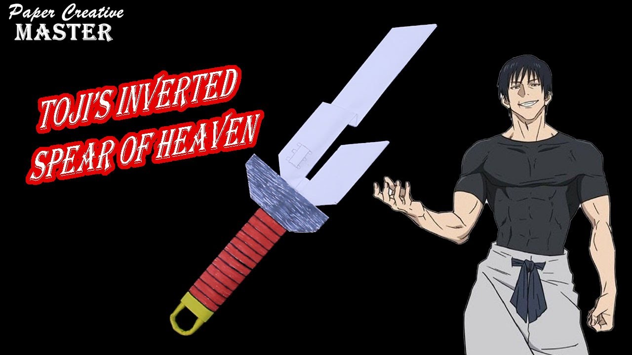 How to make Toji’s Inverted spear of heaven with paper  Jujutsu kaisen  Toji Fushiguro