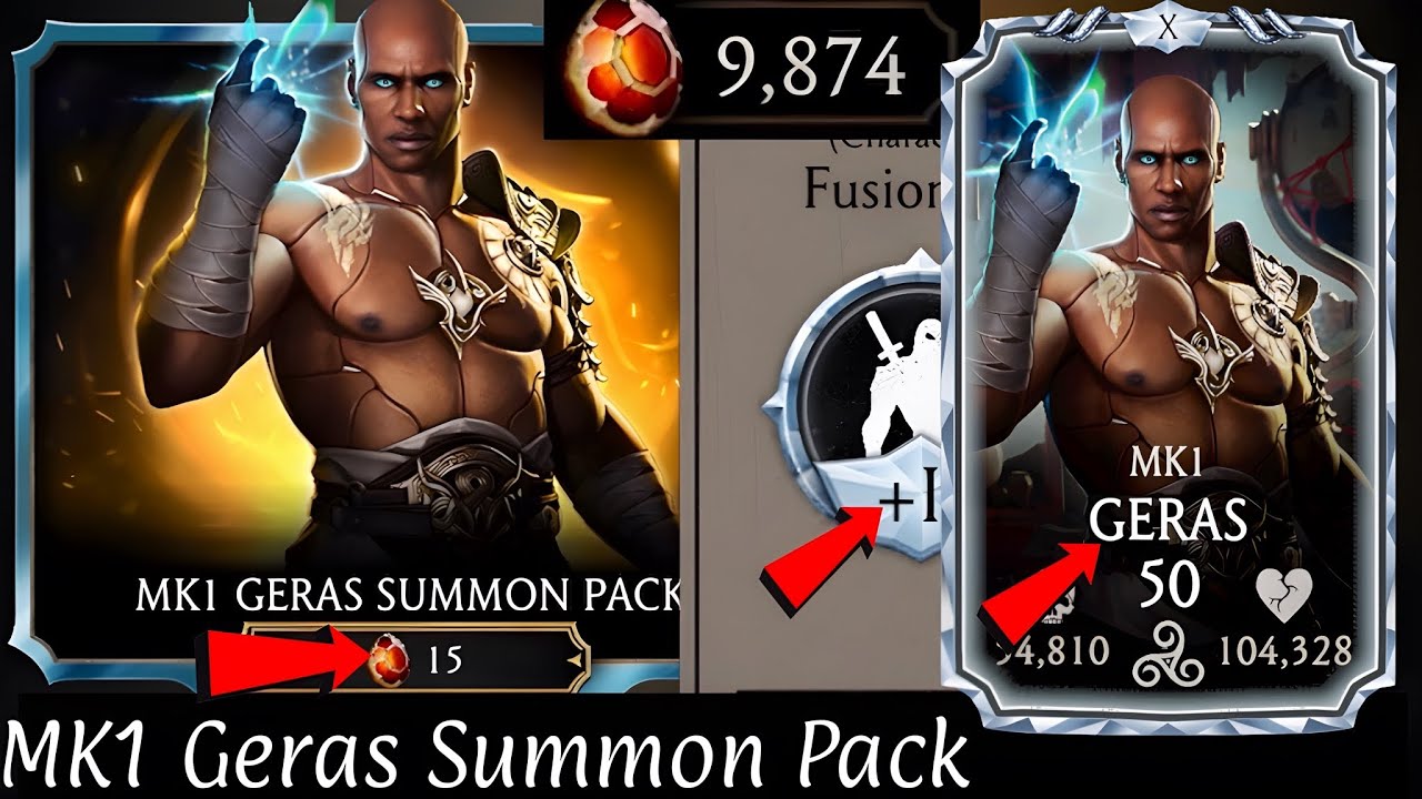 MK1 Geras Summon Pack | Here’s How I Max Geras MK1 in Mortal Kombat Mobile | Dragon Krystals