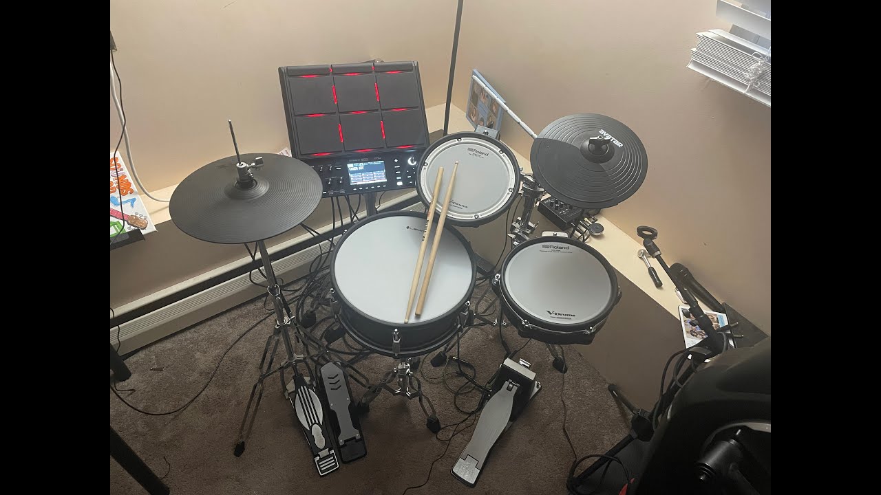 Полный комплект ударных Roland SPD SX PRO! #rolanddrums #spdsxpro
