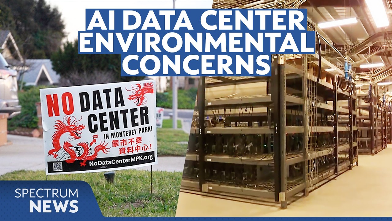 'No Data Center' signs pop up as Monterey Park weighs possible project spanning four football fields