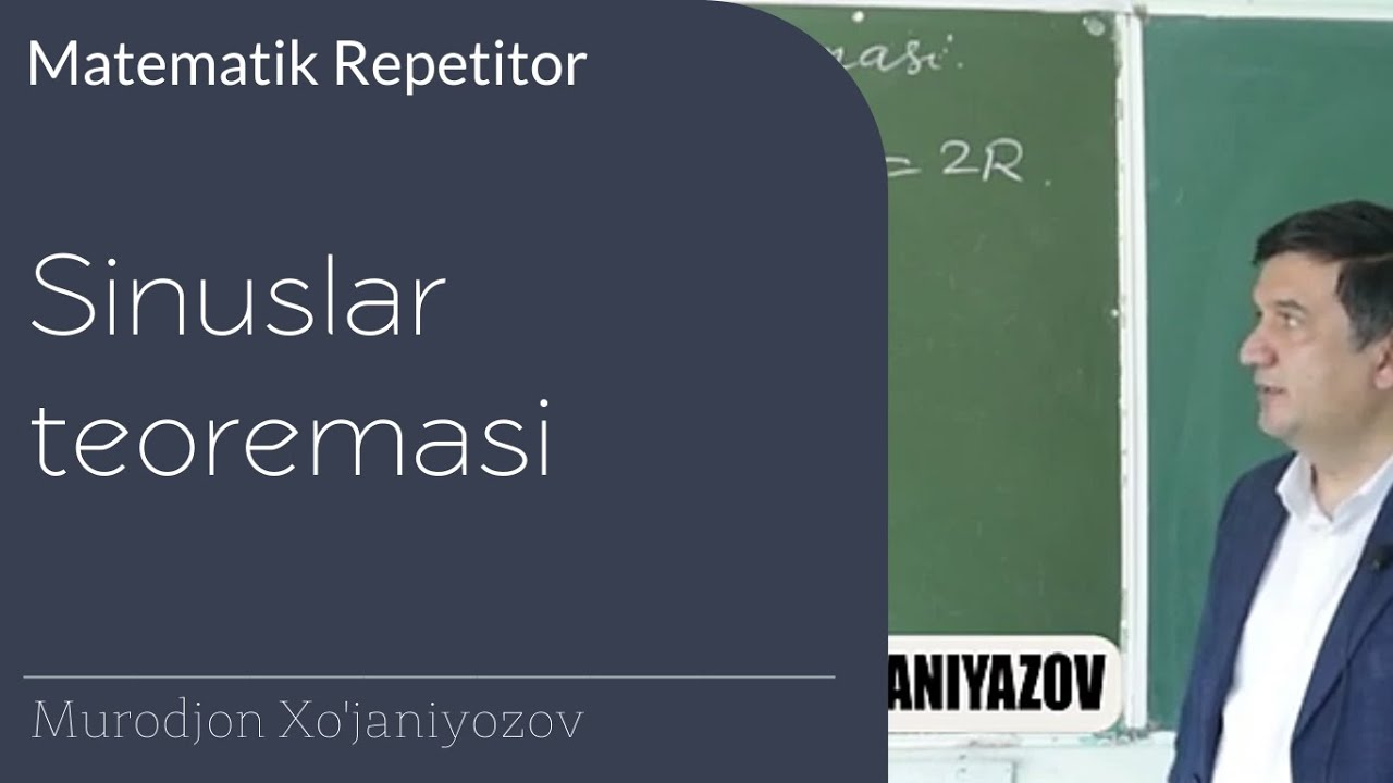 5. Sinuslar teoremasi. Geometriya 9 sinf