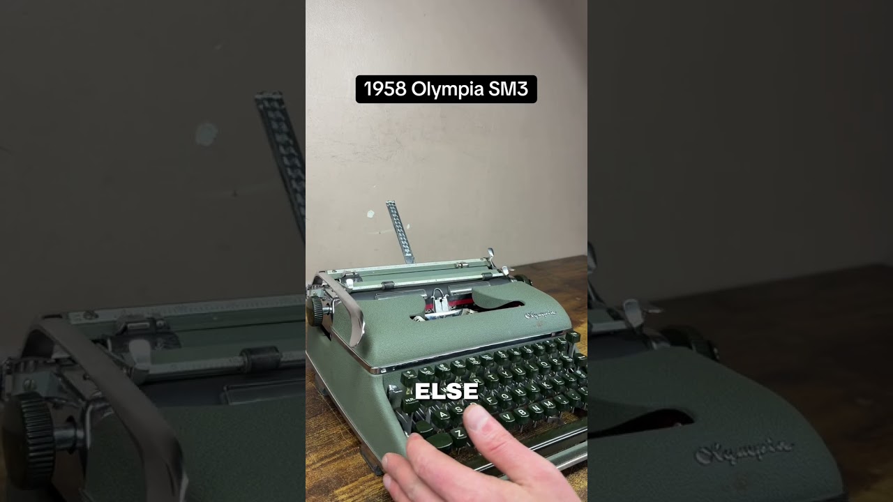 How to use all functions on a 1958 Olympia SM3 vintage portable typewriter