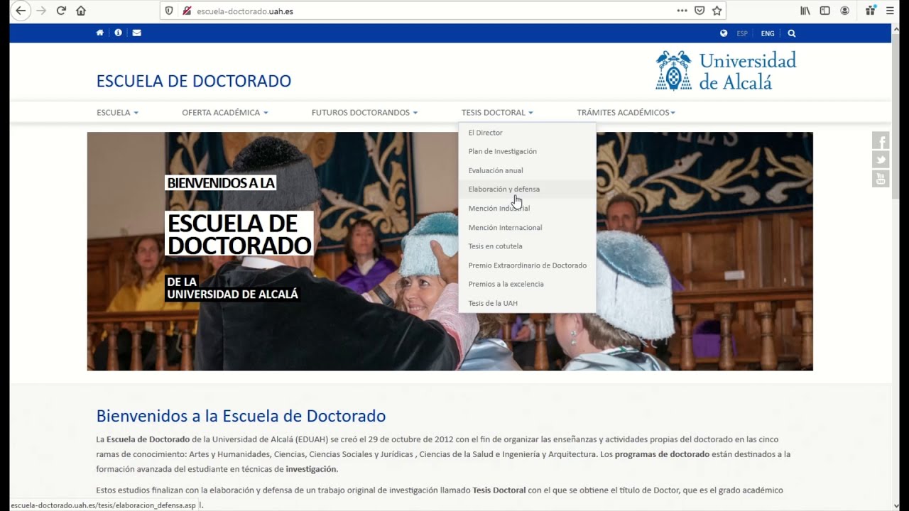 Formación Alumnos Doctorado UAH