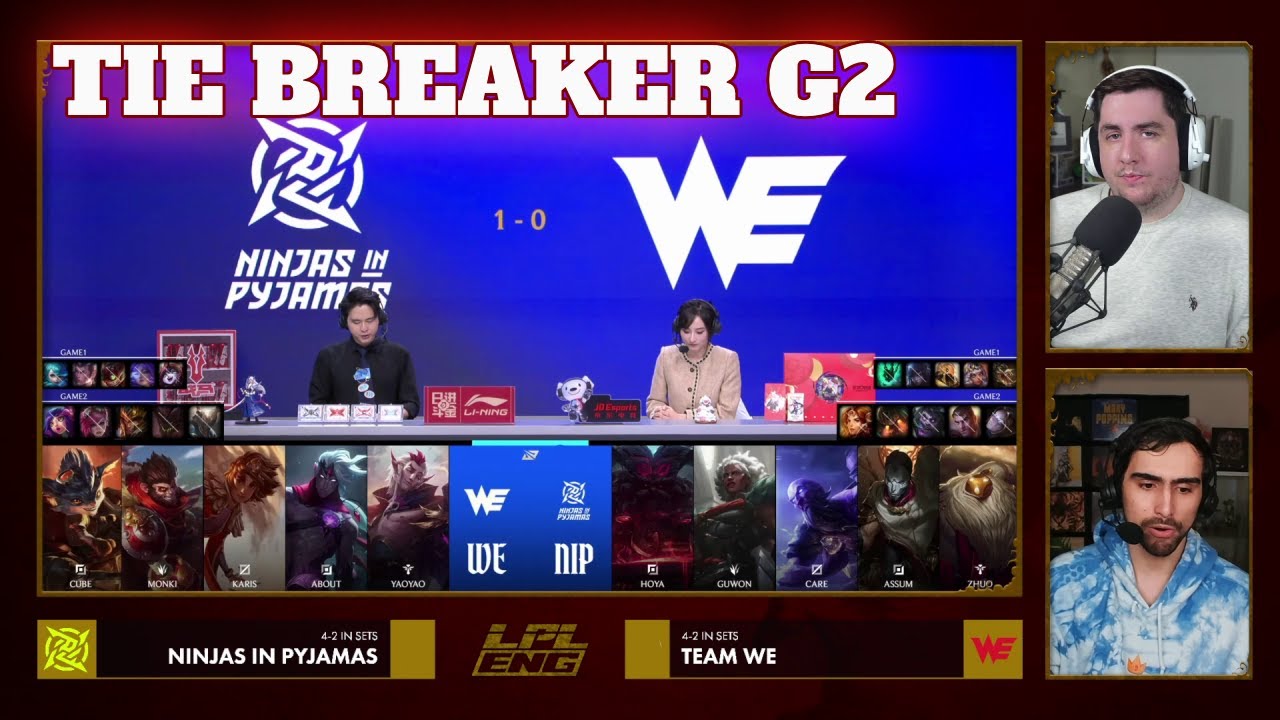 WE vs NIP - Game 2 | Tie Breaker LPL Winter 2026 Split 1 | Team WE vs Ninjas in Pyjamas G2 full