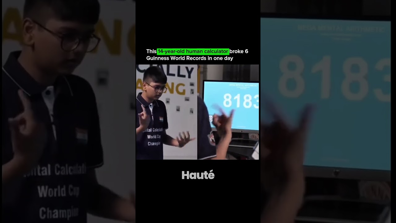 The 14 Year Old Who Broke Six Mental Math World Records in One Day
