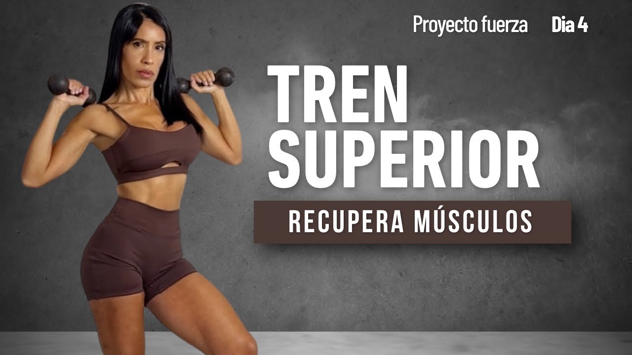 DÍA 4 : BICEPS TRÍCEPS Y HOMBROS - Esculpe y define tus brazos con control  // PROYECTO FUERZA 1.0