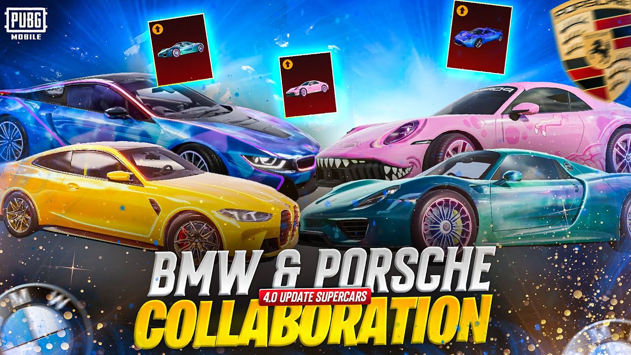 Два больших суперкара: совместная работа | BMW и PORSCHE | Утечки обновления 4.0 для PUBG Mobile ...