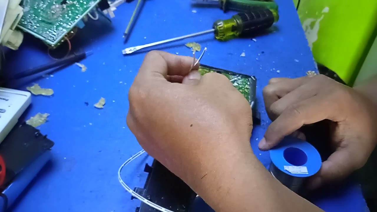 reparasi modul mesin cuci polytron mati total