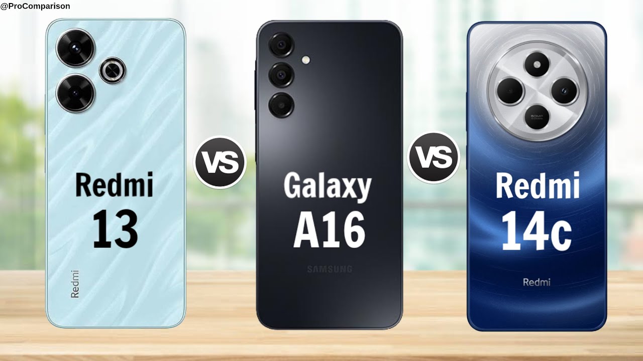 Xiaomi Redmi 13 4G против Samsung A16 4G против Redmi 14c 4G || Сравнение