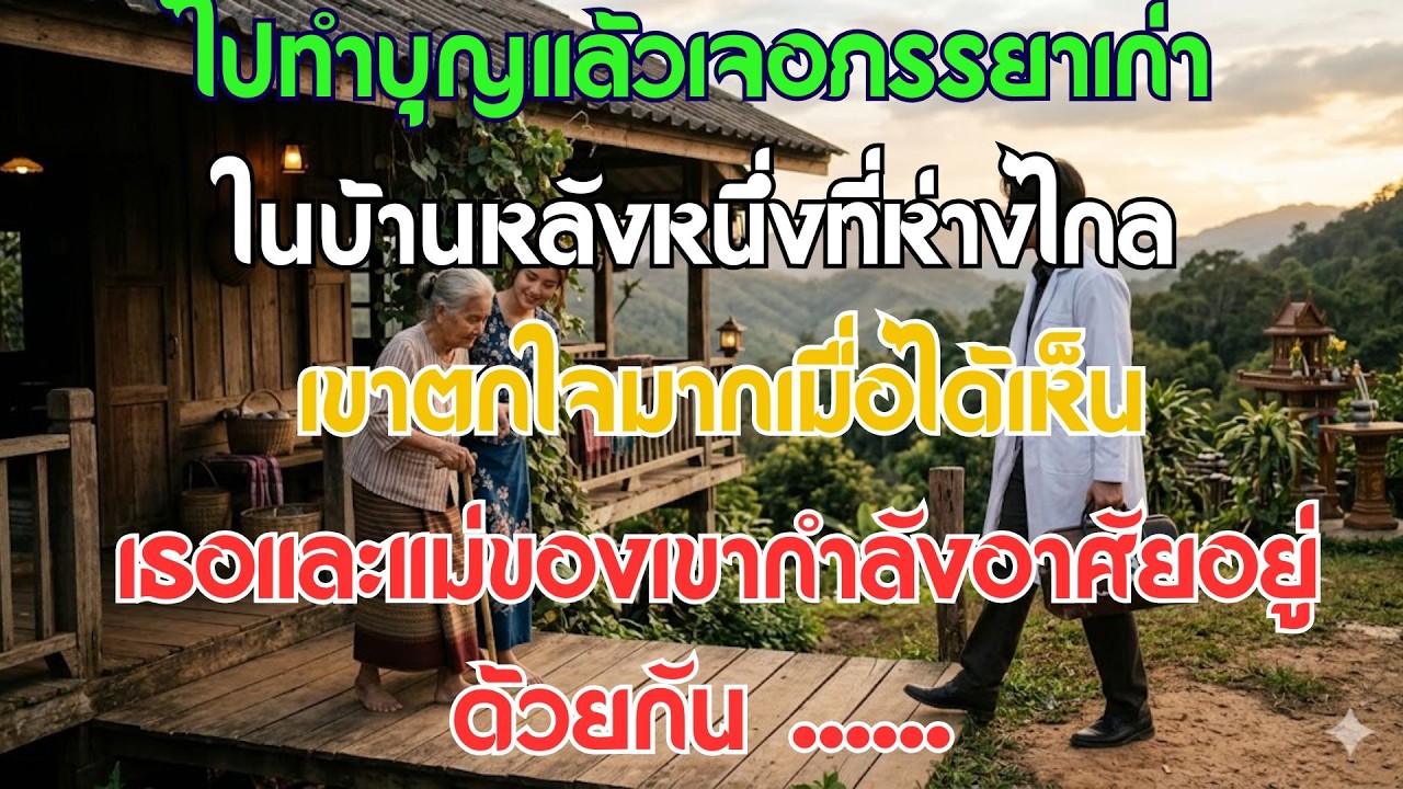 ไปทำบุญแต่กลับเจอเมียเก่าในบ้านร้าง - เขาช็อกหนักเมื่อเห็นแม่ตัวเองอาศัยอยู่กับเธอ!