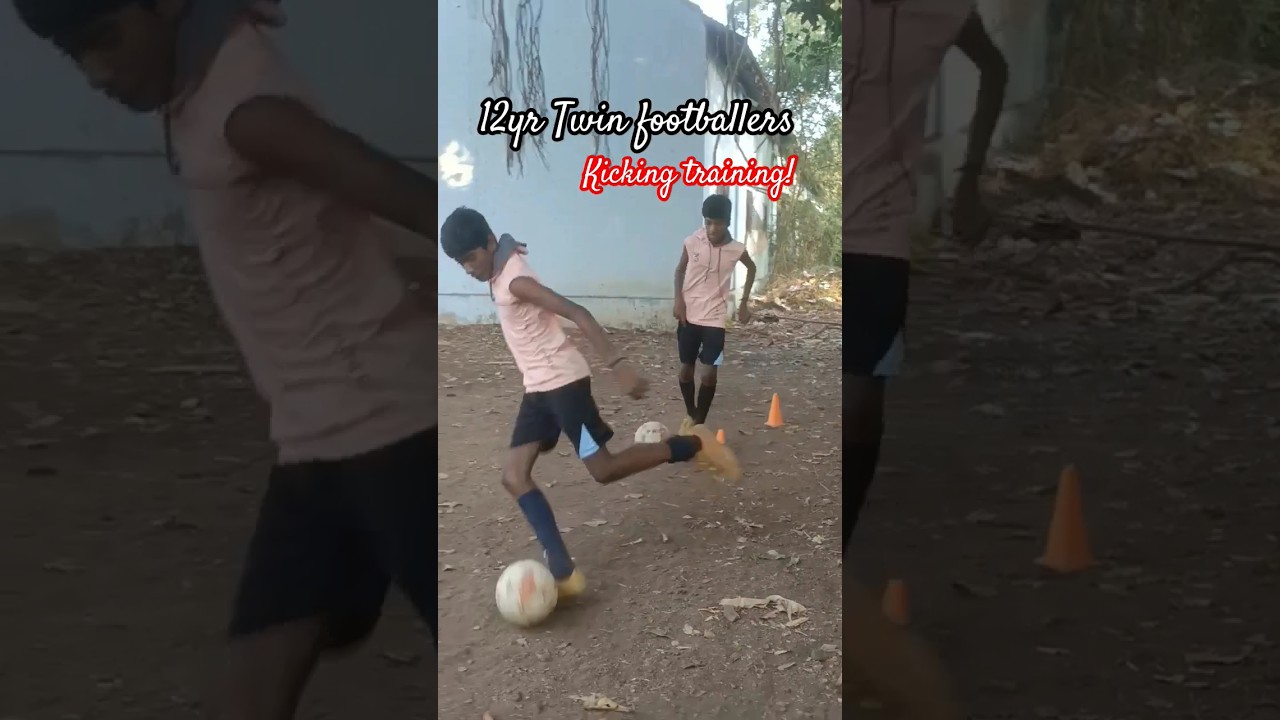 ⚽ Kicking training 💪🔥 12yr Twins 