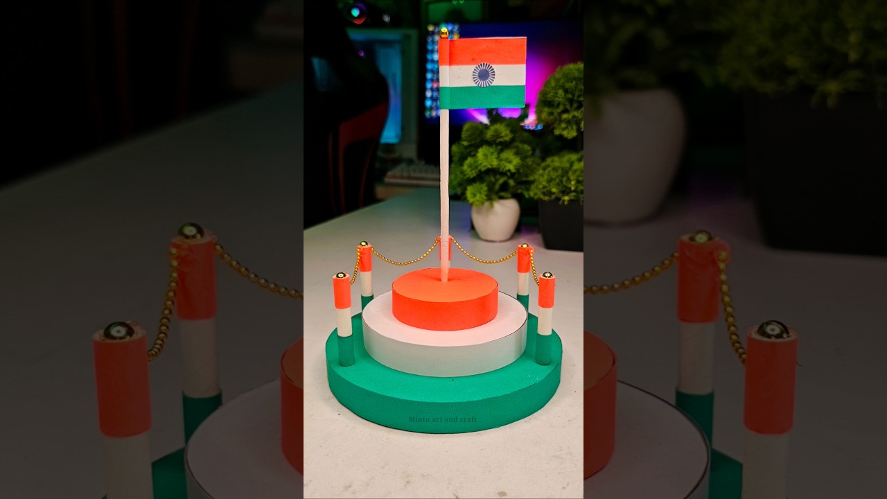 Independence day Special Craft Idea 15th August 🇮🇳 Flag making ❤️ Jai Hind 