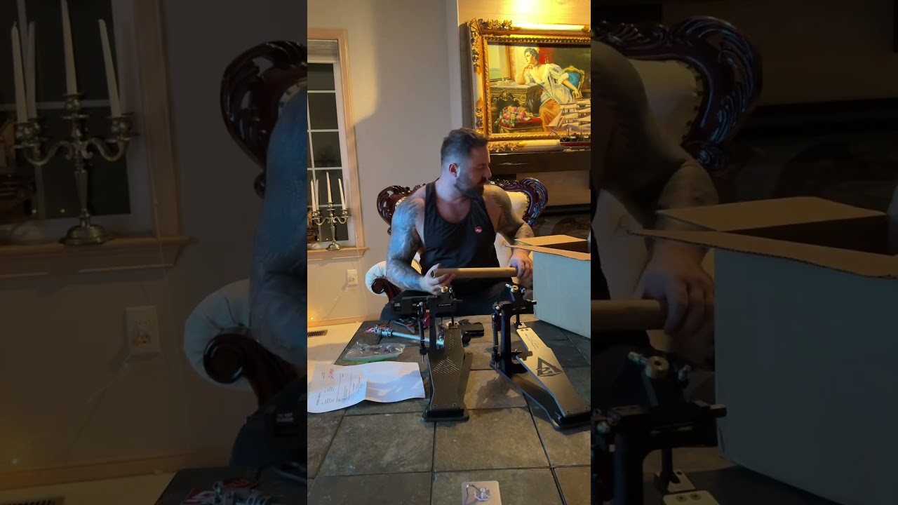 AXIS Derek Roddy Carbon Fiber double bass pedal (unboxing and playthrough)