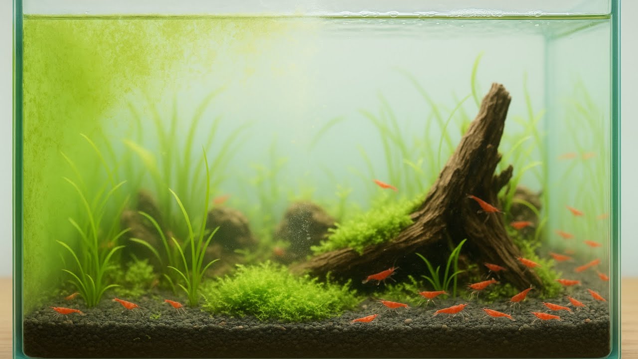 5 SIMPLE Steps to Controlling Algae in YOUR Shrimp Tank 🦐