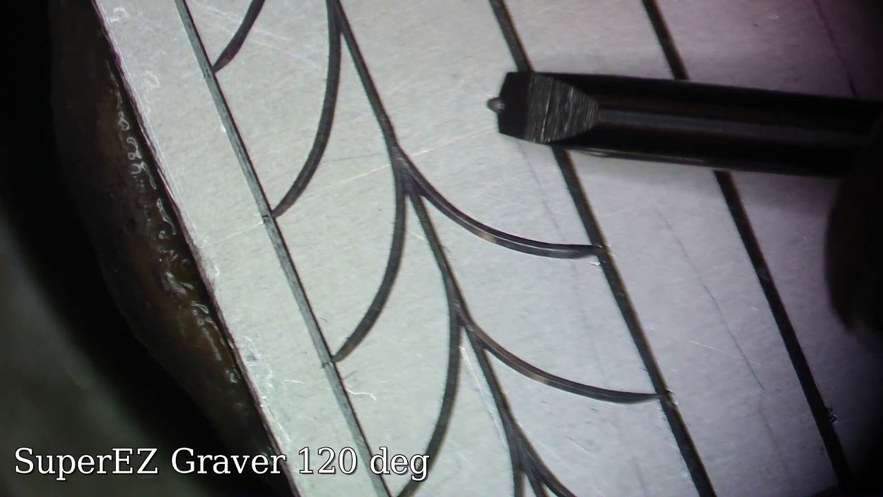 Homemade hand engraving machine vs Super EZ graver face off cutting 304 Stainless Steel.