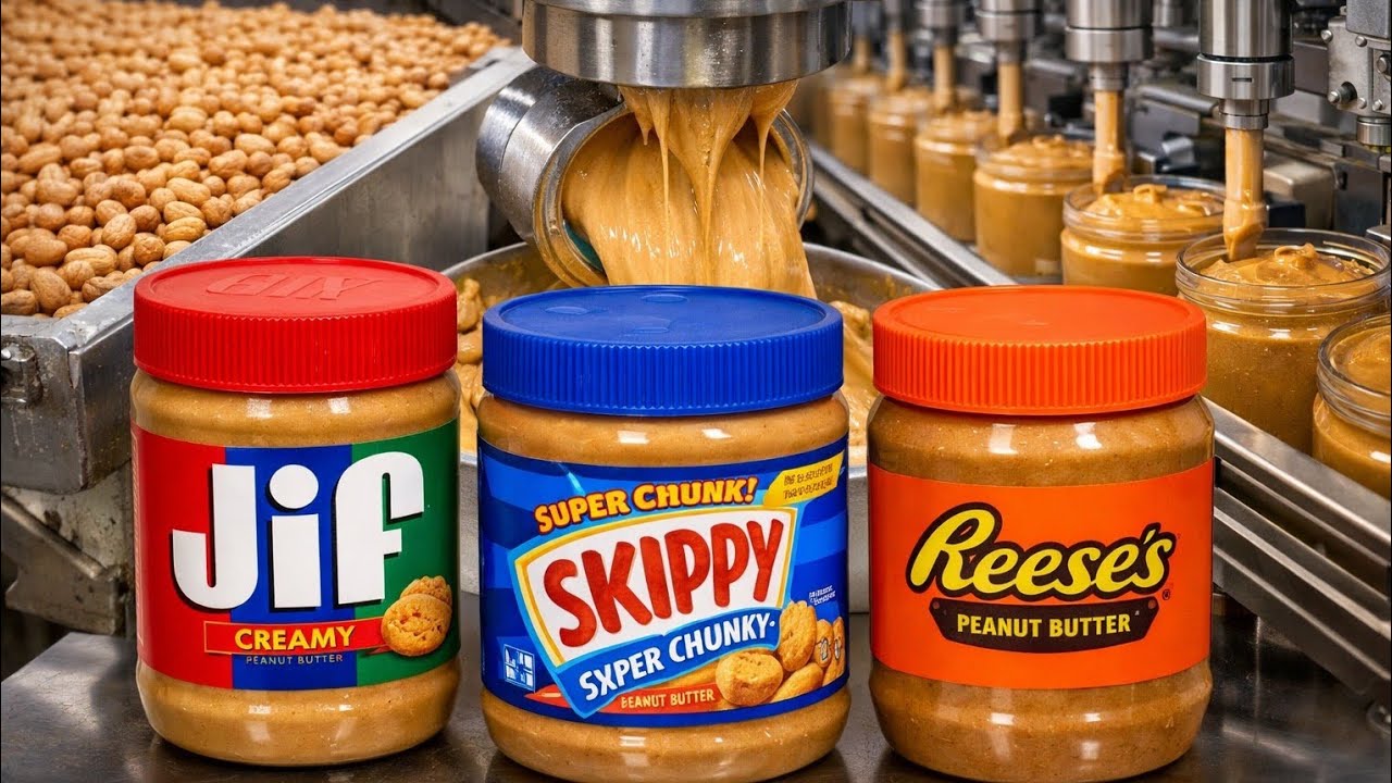 Inside the Peanut Butter Factory | Step-by-Step Production#peanut butter factory