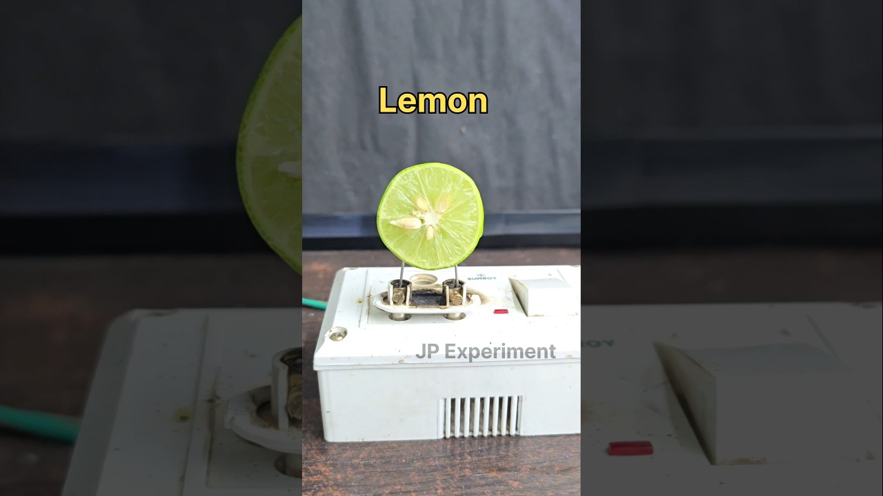 Lemon vs electricity Experiment #experiment #shorts #electrical #viral