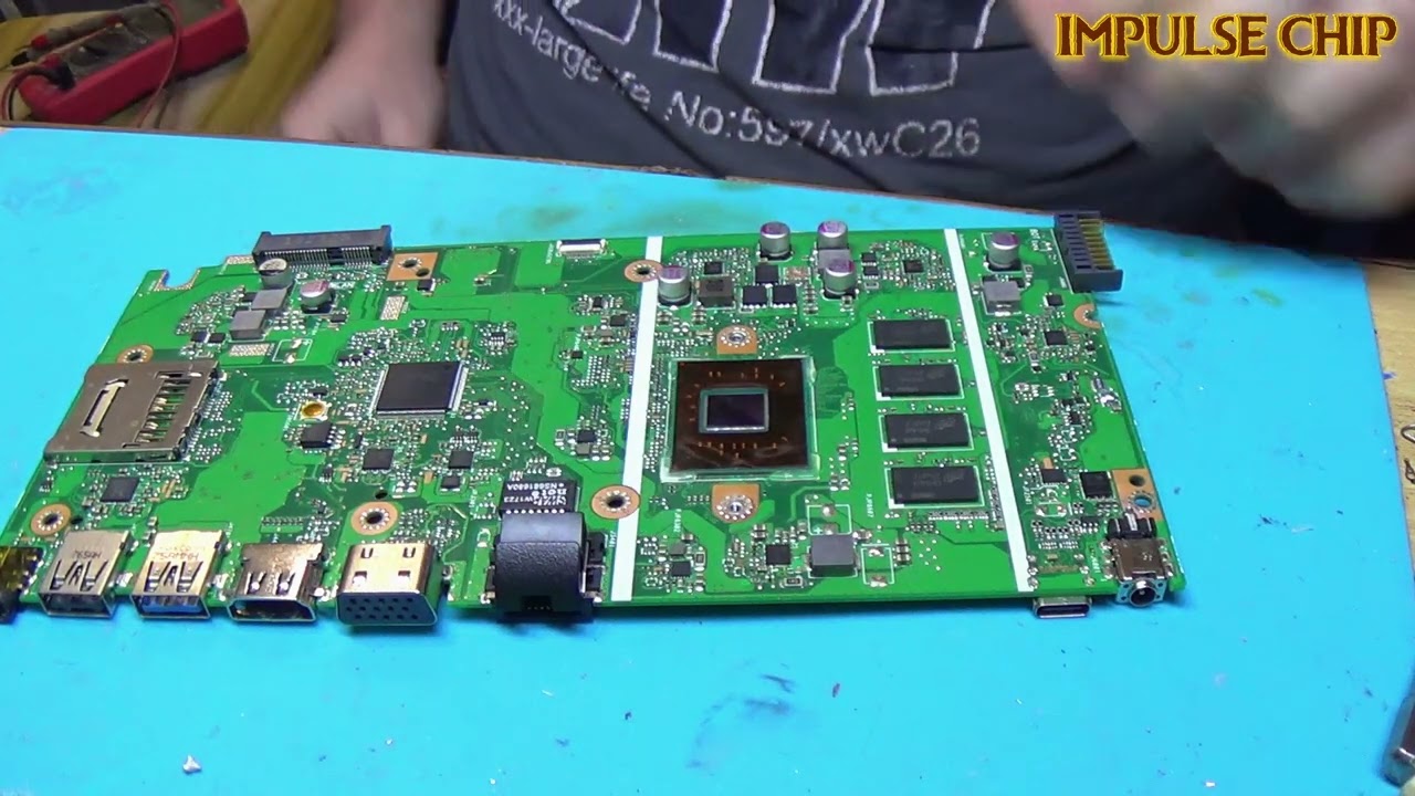 🤷‍♂️ПЛАТА НОУТБУКА ASUS X541NA ПОСЛЕ ПРЕДЫДУЩИХ МАСТЕРОВ.  Диагностика невключайки